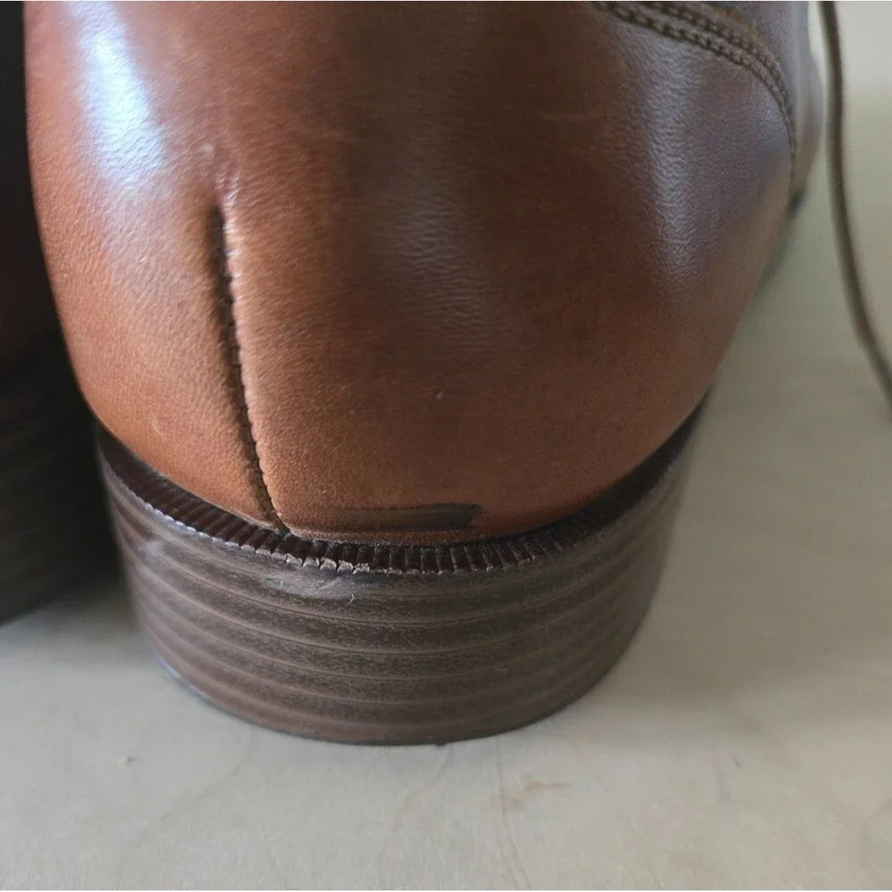 Cole Haan Grand OS Apron Split Toe Lace Up Leather Oxford Brown Men’s 8.5 M